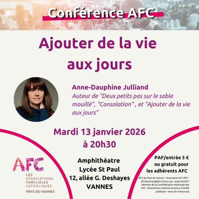 Conférence 13/01 Anne-Dauphine Julliand